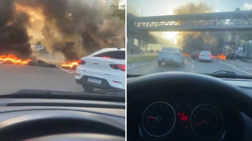 APÓS MORTE DE JOVEM! Protesto bloqueia Avenida ACM, em Salvador