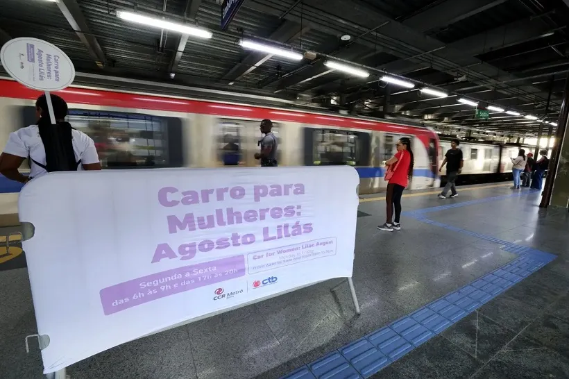 VAGÃO SÓ PARA MULHERES VAI CONTINUAR NO METRÔ DE SALVADOR E GANHA NOVOS HORÁRIOS