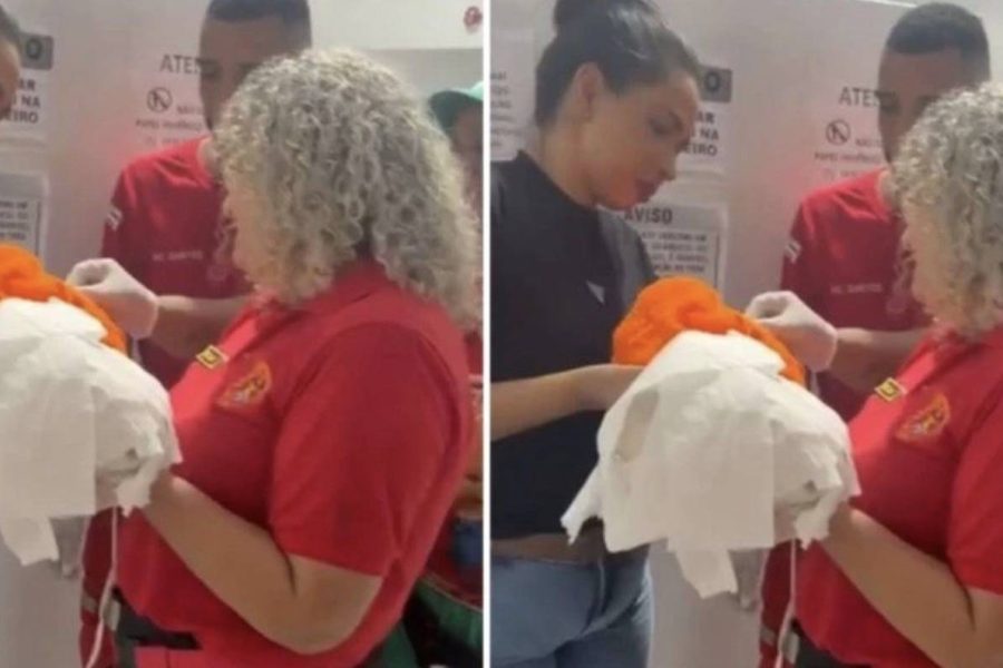 ABANDONO CHOCA CAMAÇARI! Recém-nascido é encontrado dentro de cesto de lixo em banheiro de feira