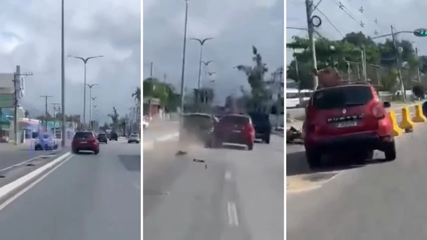 MOTORISTA PASSA MAL E PERDE CONTROLE DE CARRO NA ESTRADA DO COCO; ELE NEGA ESTAR BÊBADO