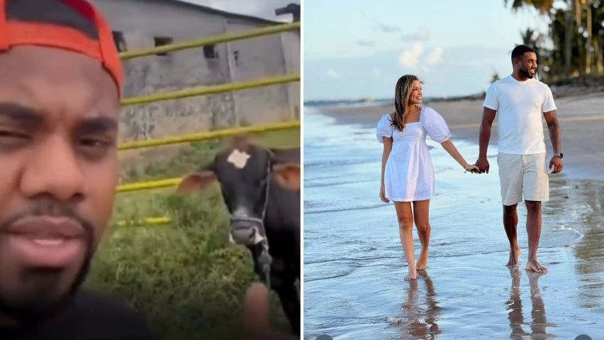 CASAMENTO COM CHURRASCO! Davi Brito revela boi e dois porcos para festa com 500 convidados