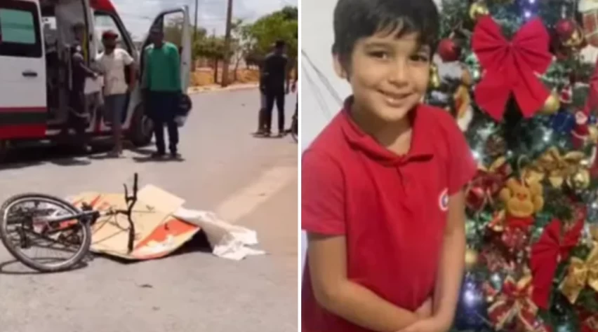 TRAGÉDIA NA BAHIA! Menino de 7 anos morre após cair de bicicleta e ser atropelado por caminhão