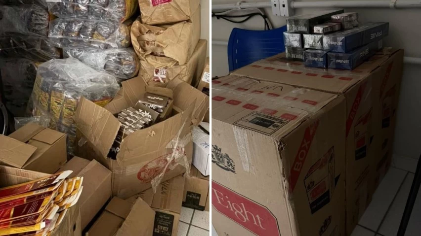 CONTRABANDO! Homem é preso com 1.500 maços de cigarros e mais de 5 mil sacos de fumo na Bahia