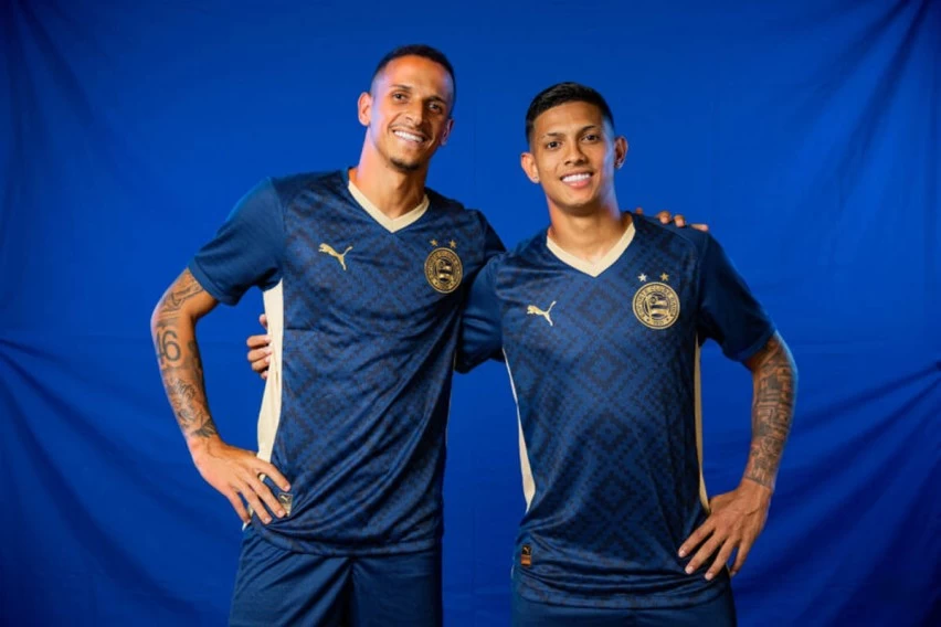 NOVO MANTO! Bahia lança camisa azul com detalhes dourados e homenagem aos povos indígenas