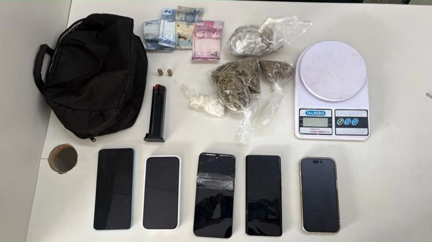 CERCO DA RONDESP! Homem é detido com cocaína, maconha e munições em São Cristóvão