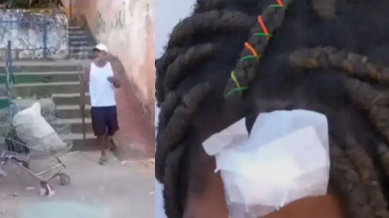 ATAQUE BRUTAL! Grávida é agredida com barra de ferro após discussão por pão em Salvador