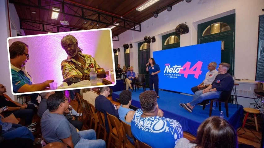 APOIO NO PELOURINHO! Vovô do Ilê, Clarindo Silva e representantes da cultura se reúnem em ato pró-ACM Neto