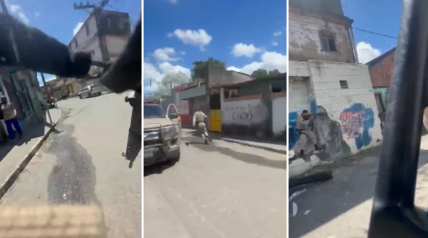 DÁ NELES! Vídeo registra PMs sendo recebidos a tiros durante incursão em Valéria