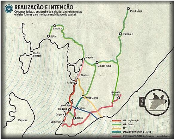 VLT ATÉ ALAGOINHAS! Projeto prevê 165 km de trilhos e estações em seis cidades da Bahia