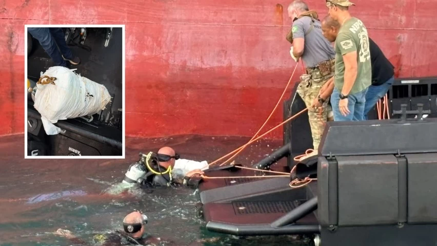 DESTINO À EUROPA! Droga é encontrada escondida em navio na Baía de Todos-os-Santos