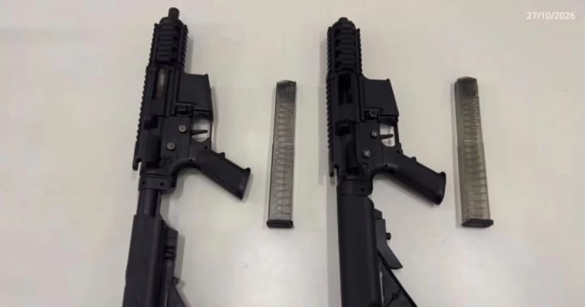 PM desarticula ação de facção criminosa em Gandu e apreende submetralhadoras enterradas em área de mata